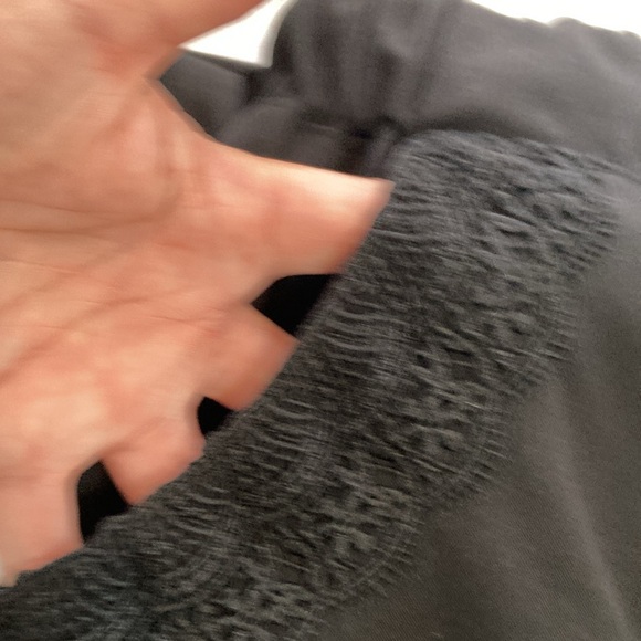 Betsy Johnson Lace Pockets Scrub bottoms. Black scrub bottoms with lace … - Picture 4 of 8